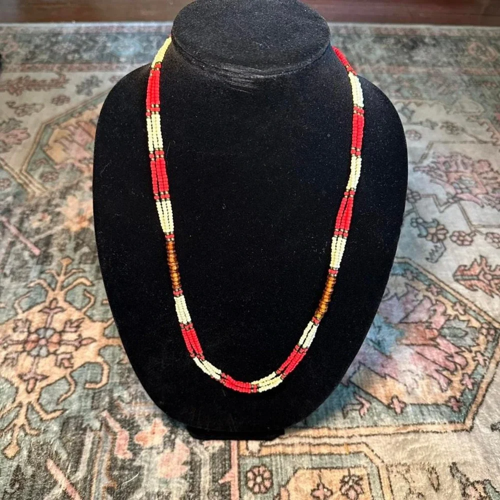 Montagnard Tribal Beaded Necklace - Picture 1 of 1
